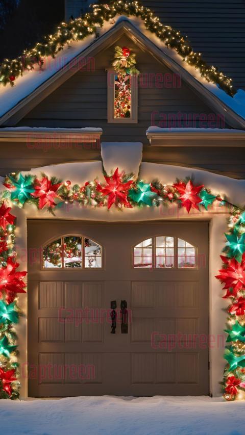 Eye Catching Christmas Garage Door Decorations for the Holidays