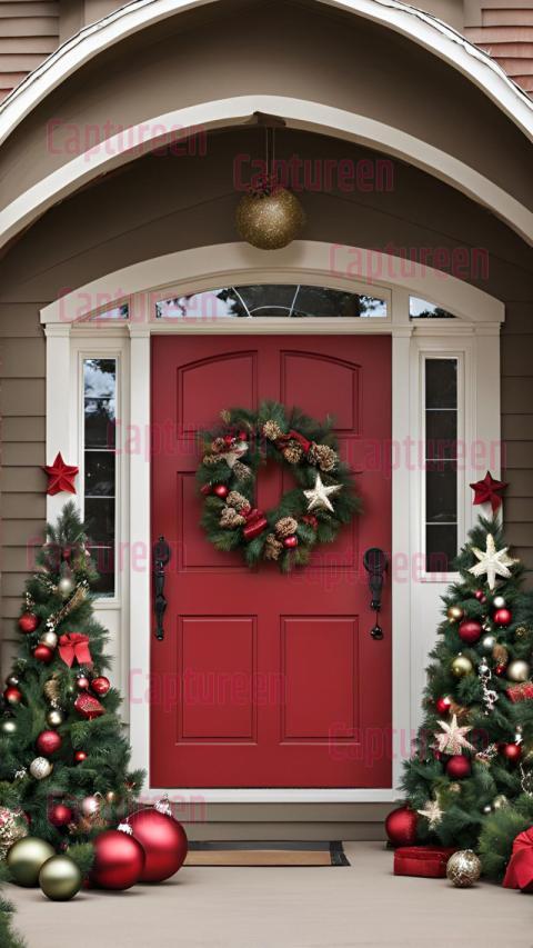 Festive Christmas Garage Door Decorations for Holiday Spirit