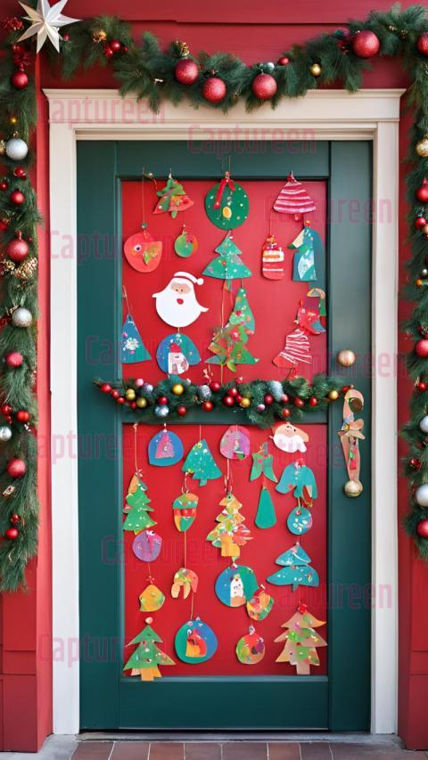 Simple and Fun Christmas Door Decoration for Preschool Settings