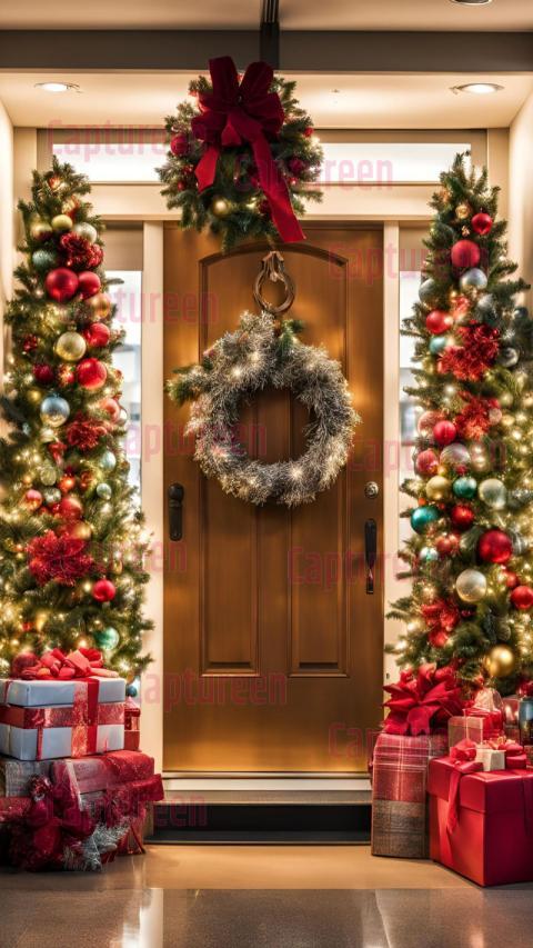 Eye Catching Christmas Door Decorations for Office Contest Themes