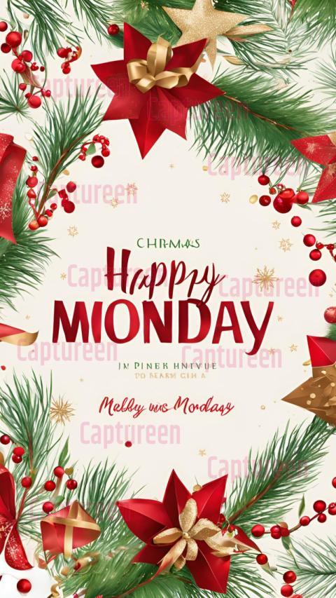 Festive Happy Monday Christmas Images for Holiday Cheer