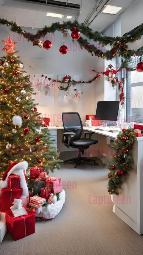 Fun and Festive Christmas Cubicle Decorations Ideas to Spread Cheer