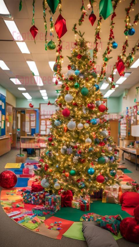 Adorable Christmas Door Decorations for Classroom Celebrations