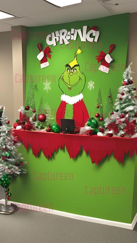 Creative Grinch Christmas Decorations for a Festive Workplace