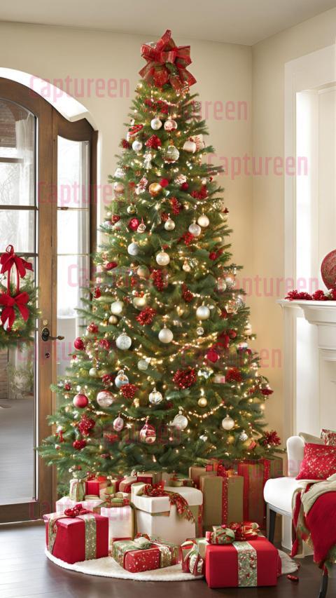 Creative Skinny Christmas Tree Decorating Ideas with Holiday Charm