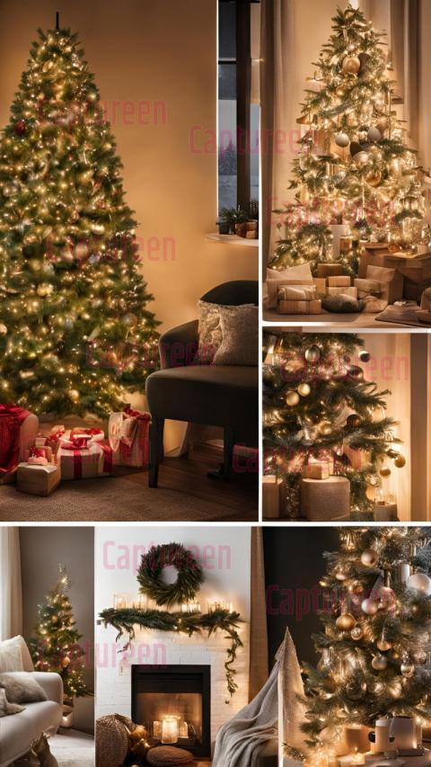 Elegant Skinny Christmas Tree Decorating Ideas for Small Spaces