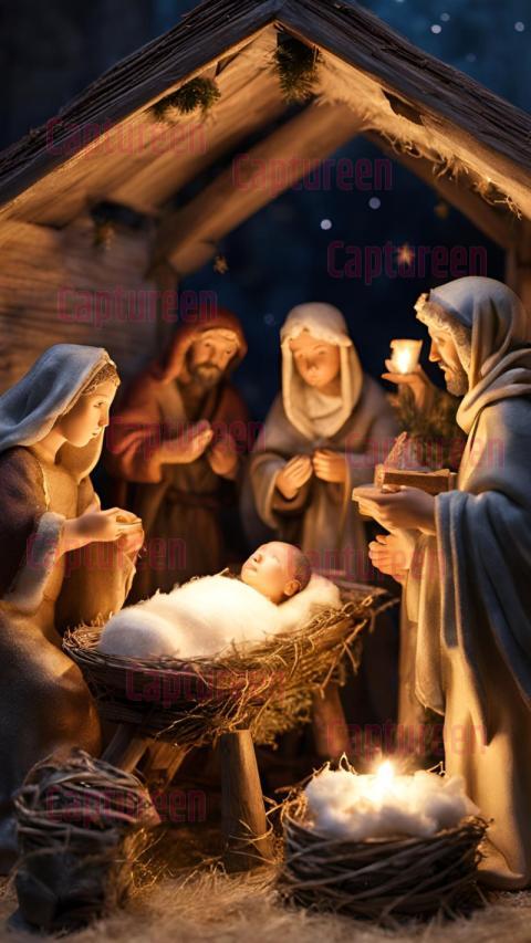 Beautiful Christmas Crib Images HD for Festive Inspiration