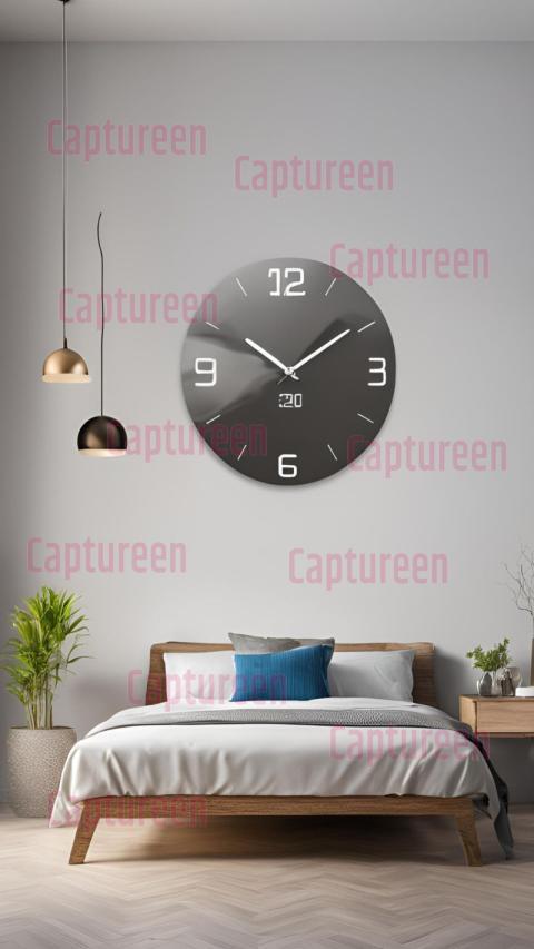 Beautiful Digital Wall Clock with God Photo for a Sacred Touch