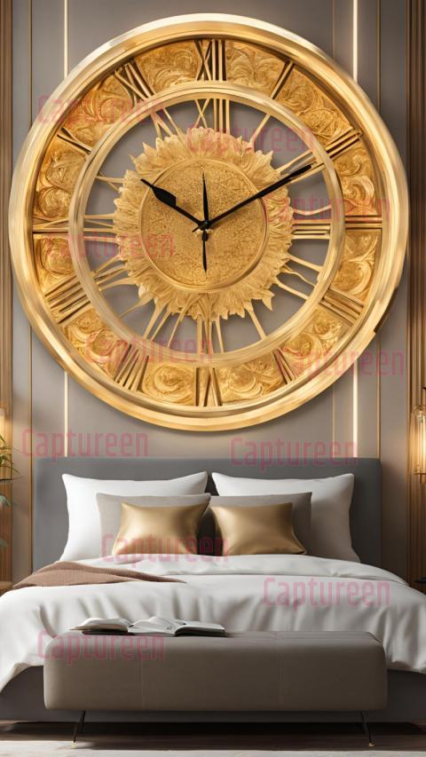 Elegant Digital Wall Clock with God Photo for Spiritual Decor