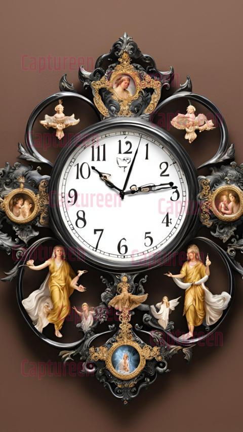 Unique Digital Wall Clock with God Photo for Religious Inspiration