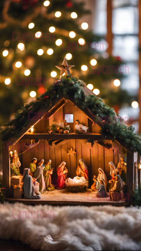 Whimsical Merry Christmas Crib Images to Celebrate the Season