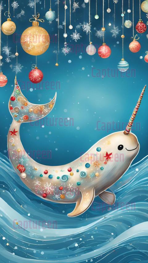 Unique Narwhal Christmas Decoration Outdoor with Holiday Cheer