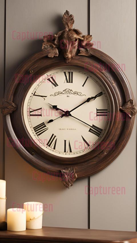 Unique Wall Clock with Photo Frame for a Functional Keepsake