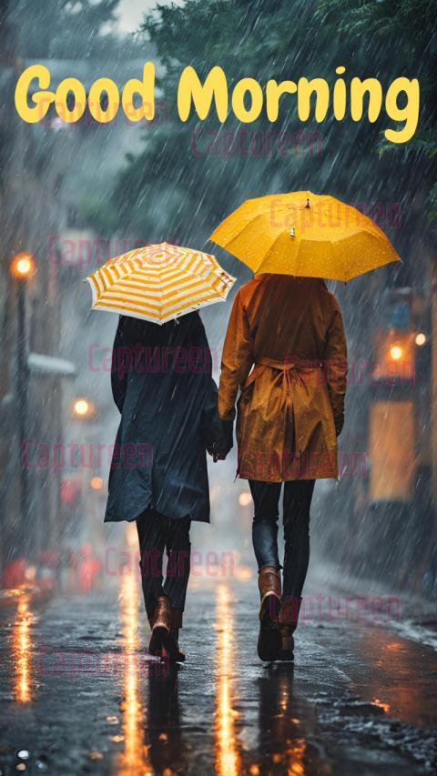 Good morning rain images HD to share rainy day cheer