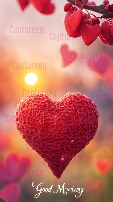 Heart shape good morning images to share heartfelt wishes