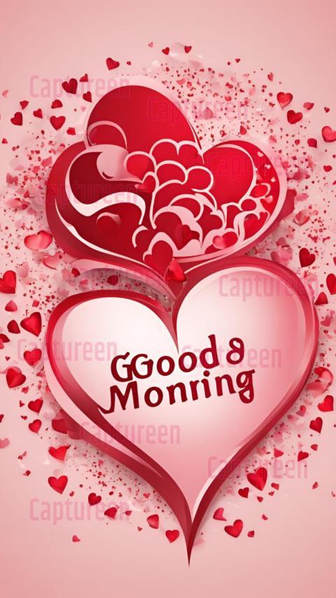 Heart shape good morning images to spread love and warmth