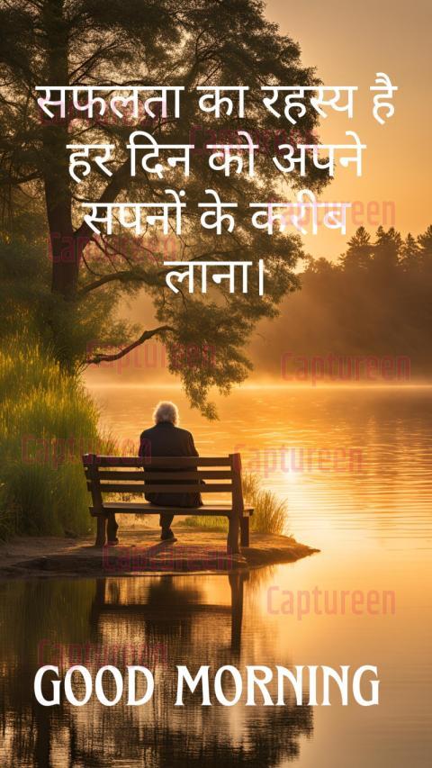 Wisdom good morning quotes in Hindi to start the day thoughtfully