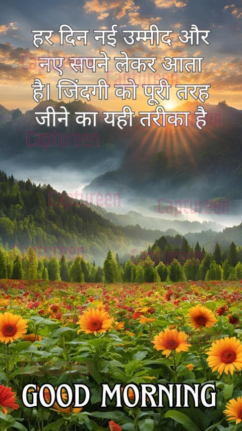 Good morning Bible verses images in Hindi for a spiritual start