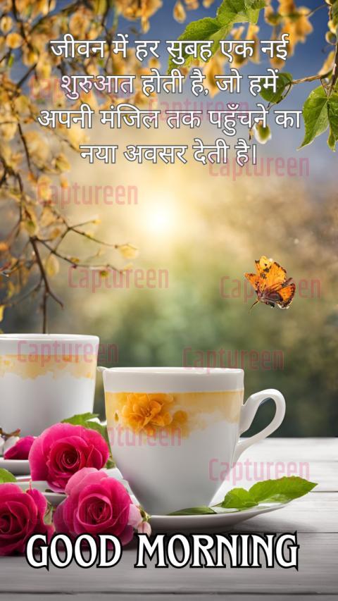 Good morning Bible verses images in Hindi with divine blessings