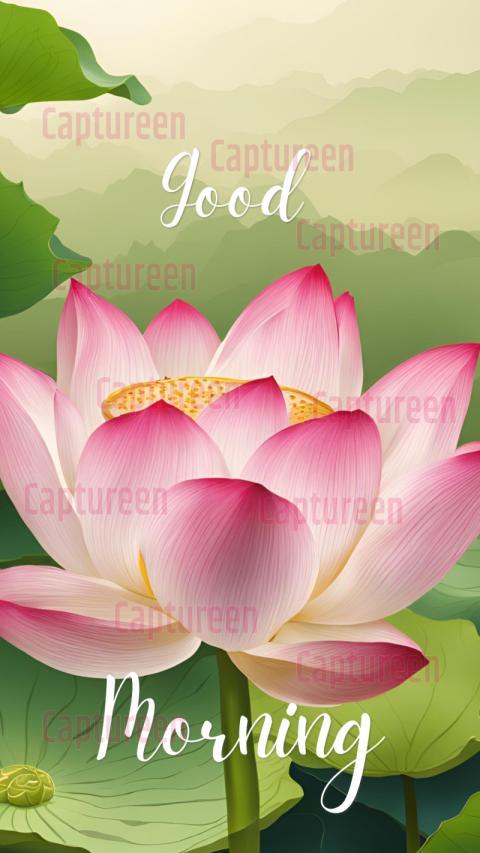 Beautiful Lotus Flower Good Morning Images to Brighten Your Day