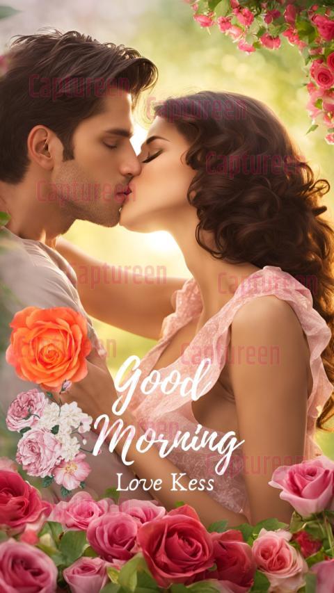 Love romantic kiss good morning images to melt hearts