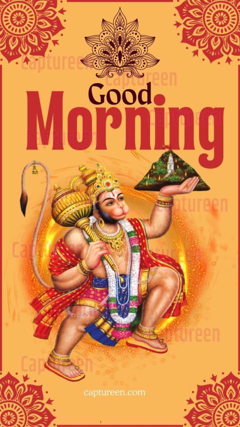 bajrangbali hanuman good morning image