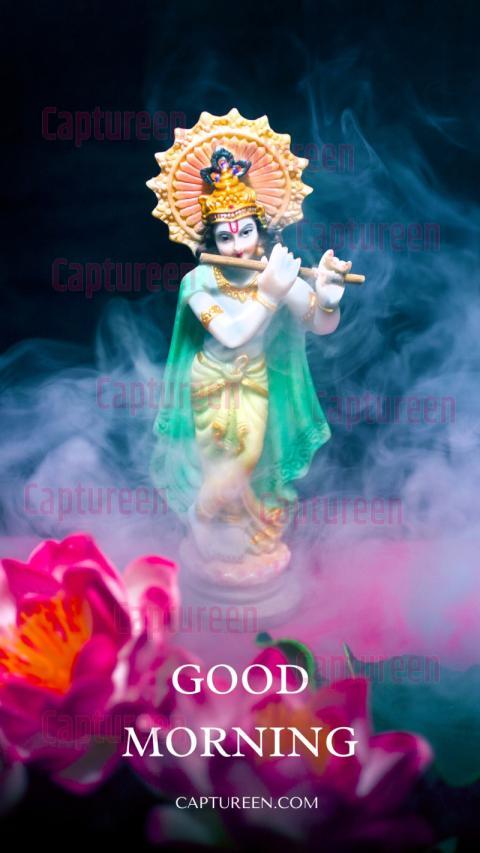 good morning images of krishna