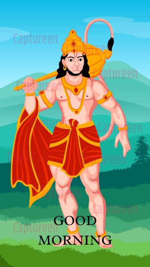 good morning jai hanuman image