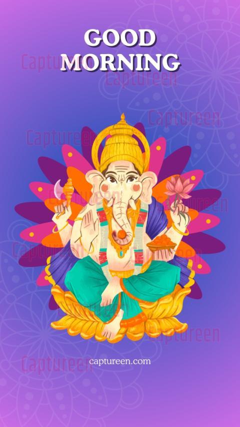 shree ganesh good morning images