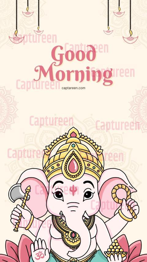 good morning images of lord ganesha