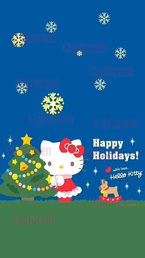 Pink Hello Kitty Christmas Wallpaper for Festive Cheer