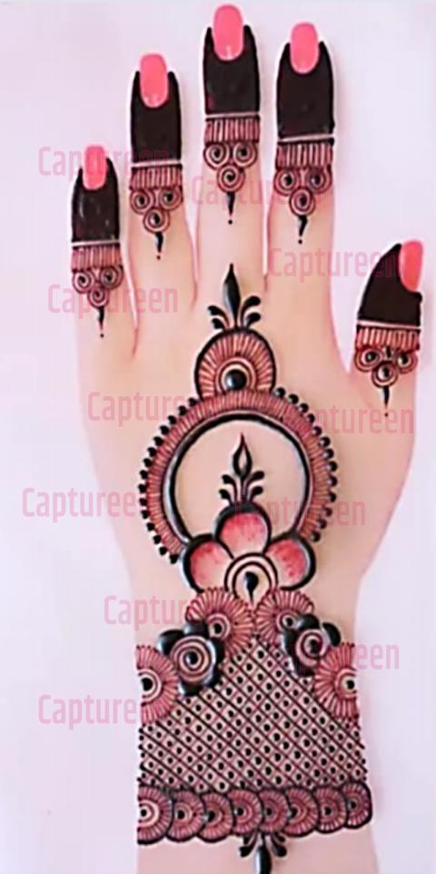 mehndi design photos simple back side