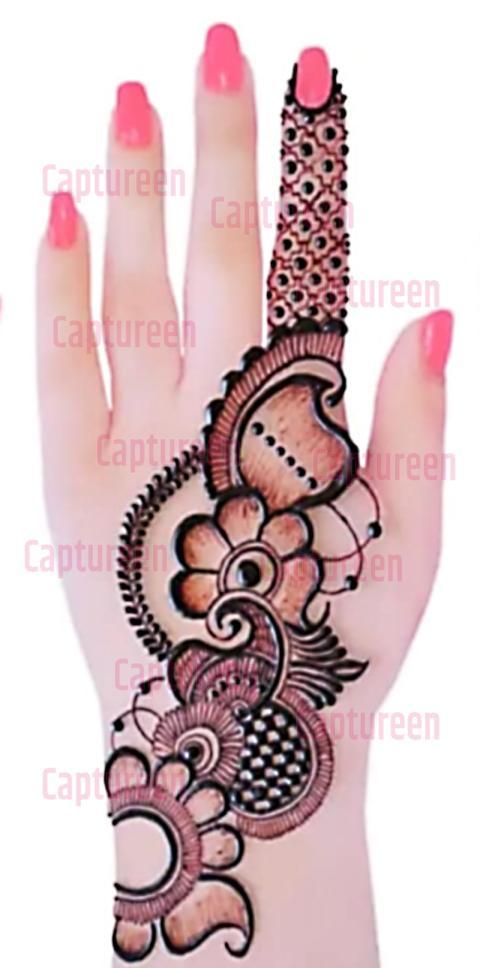 mehndi designs easy back