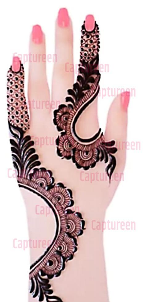 mehndi design simple back