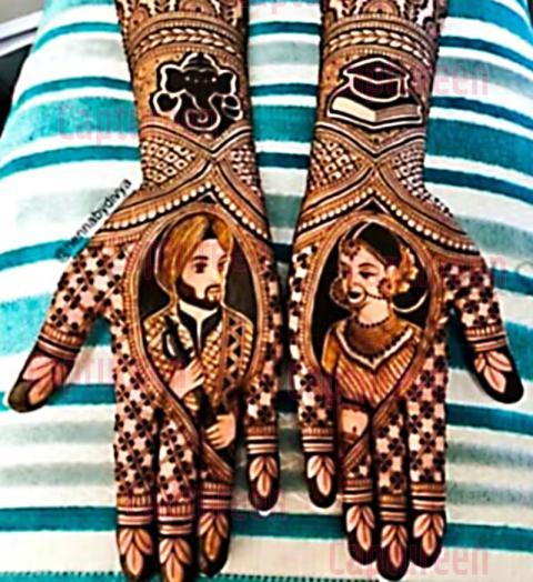 mehndi design dulhan dulha