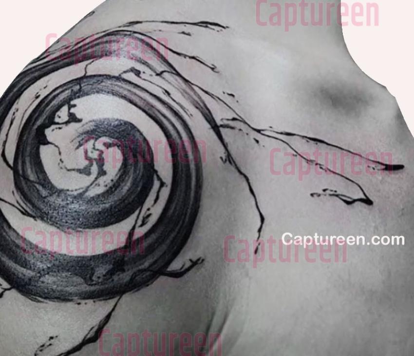 abstract design tattoo