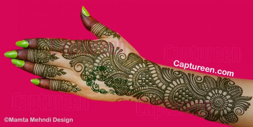 Full hand mehndi design