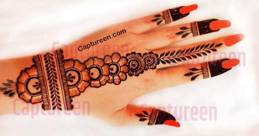 backside mehndi design