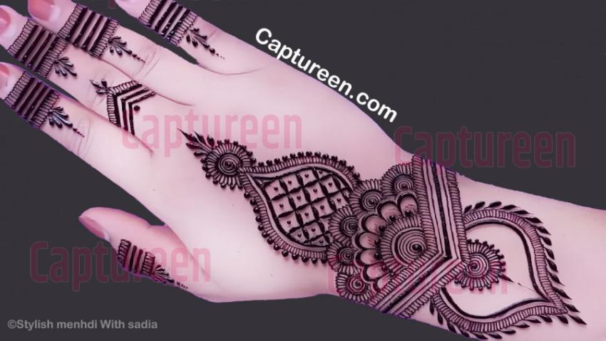 Stylish Back Hand Mehndi Designs