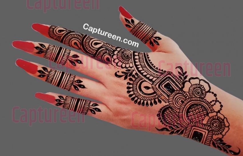 Arabic Mehndi Design Back Side