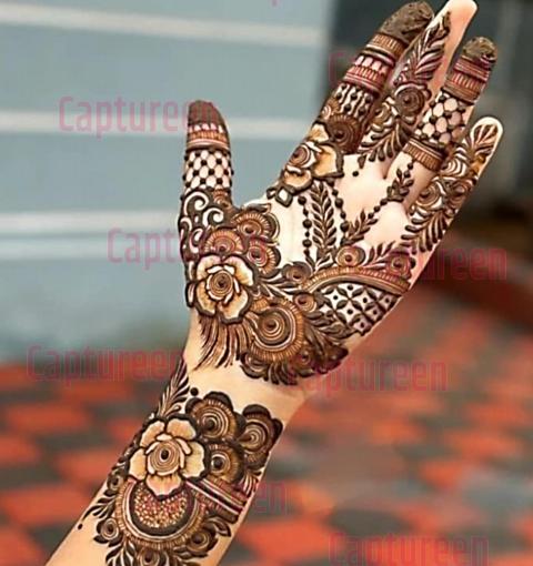 mehndi design simple and beautiful full hand easy