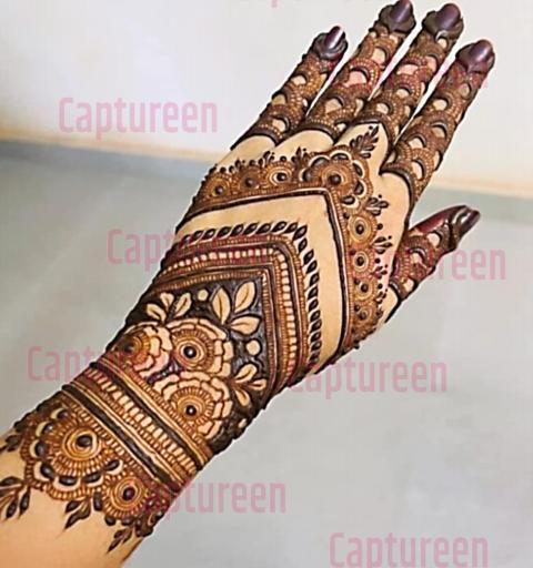 mehndi flower design image