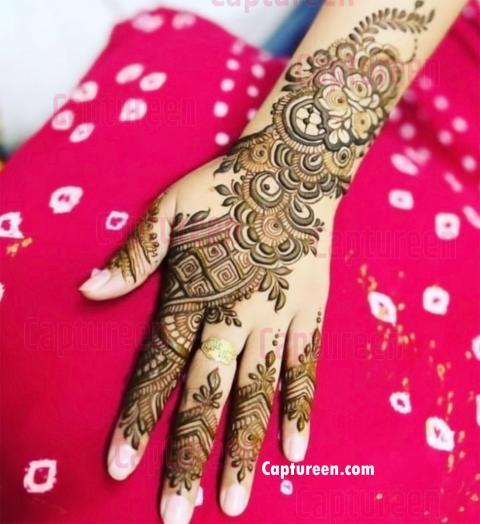 back full hand mehndi design photos