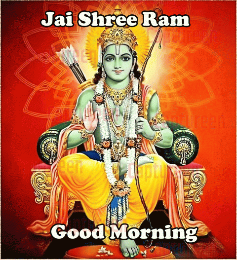 Jai Shree Ram image good morning with divine blessings