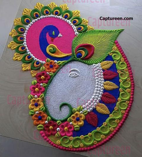 watercolor rangoli designs images