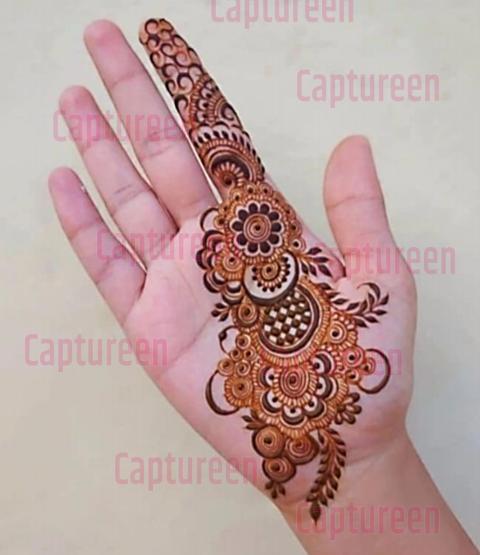 mehndi design for front easy