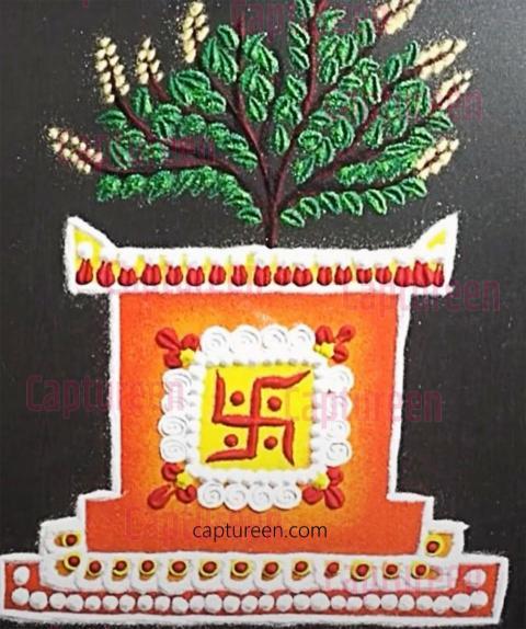 tulsi kyaro rangoli