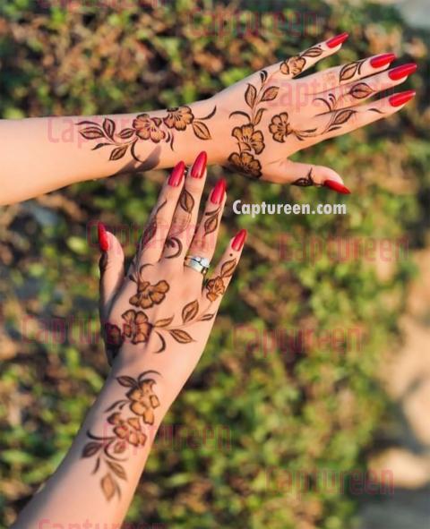 easy and simple mehndi designs for full hands