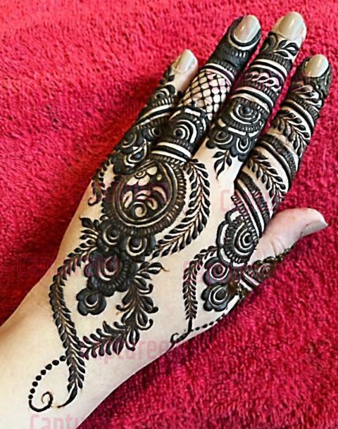 indian mehndi designs back side