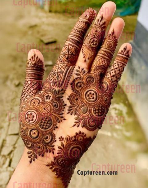 circle design in mehndi